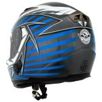 Milwaukee Helmets H512 Titanium and Blue Chit-Chat Full Face Wireless Motorcycle Helmet-Stream Music-Phone Calls - Image 10