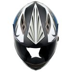 Milwaukee Helmets H512 Titanium and Blue Chit-Chat Full Face Wireless Motorcycle Helmet-Stream Music-Phone Calls - Image 6