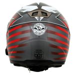 Milwaukee Helmets H520 Titanium and Red Chit-Chat Full Face Wireless Motorcycle Helmet-Stream Music-Phone Calls - Image 7