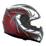 Milwaukee Helmets H520 Titanium and Red Chit-Chat Full Face Wireless Motorcycle Helmet-Stream Music-Phone Calls - Image 9