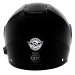 Milwaukee Helmets H7000 Glossy Black Mayday Modular Full Face Wireless Motorcycle Helmet-Stream Music-Phone Calls - Image 6