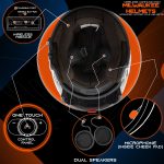 Milwaukee Helmets H7010 Flat Gray Mayday Modular Full Face Wireless Motorcycle Helmet-Stream Music-Phone Calls - Image 5