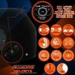 Milwaukee Helmets H7005 Flat Black Mayday Modular Full Face Wireless Motorcycle Helmet-Stream Music-Phone Calls - Image 4