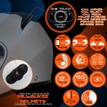 Milwaukee Helmets H7010 Flat Gray Mayday Modular Full Face Wireless Motorcycle Helmet-Stream Music-Phone Calls - Image 4