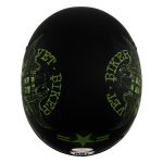 Hot Leathers HLD1025 Vet Biker Warrior Flat Black Motorcycle DOT Skull Cap Half Helmet Biker - Image 8