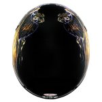 Hot Leathers HLD1028 USA Eagle Flat Black Motorcycle DOT Approved Skull Cap Half Helmet Biker - Image 4