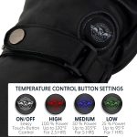 Milwaukee Leather MG7519SET Men’s Black Leather Heated Winter Gloves for Motorcycle Ski Hiking & i-Touch - Image 6