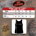 Hot Leathers GLF2028 ‘Skull Bouquet’ Ladies Boy Beater Black Tank Top Shirt - Image 3