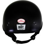 Hot Leathers HLD1002 Gloss Black Motorcycle DOT Approved Skull Cap Half Half Helmet Biker - Image 2