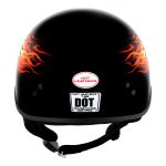 Hot Leathers HLD1006 Black Out Eagle Motorcycle DOT Approved Skull Cap Half Helmet Bikers - Image 7