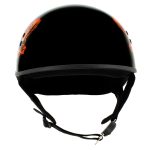 Hot Leathers HLD1006 Black Out Eagle Motorcycle DOT Approved Skull Cap Half Helmet Bikers - Image 8
