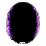 Hot Leathers HLD1007 Black Out Eagle Gloss Black Motorcycle DOT Skull Cap Half Helmet Biker - Image 6
