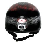 Hot Leathers HLD1008 Black Celtic Cross Motorcycle DOT Approved Skull Cap Half Helmet Biker - Image 7