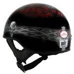 Hot Leathers HLD1008 Black Celtic Cross Motorcycle DOT Approved Skull Cap Half Helmet Biker - Image 5