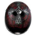 Hot Leathers HLD1008 Black Celtic Cross Motorcycle DOT Approved Skull Cap Half Helmet Biker - Image 2