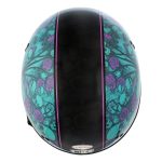 Hot Leathers HLD1041 Gloss Black Skull Bones Bolt Advanced DOT Approved Half Helmet Biker - Image 5
