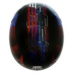 Hot Leathers HLD1044 Gloss Black Warrior Bullet Advanced DOT Skull Half Helmet Biker - Image 5