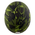 Hot Leathers HLD1049 Camo Matte Green Motorcycle Skull Cap Half Helmet DOT Approved - Image 2