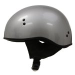 Hot Leathers HLD1050 Glossy Silver Motorcycle DOT Approved Skull Cap Half Helmet Biker - Image 6