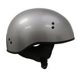 Hot Leathers HLD1050 Glossy Silver Motorcycle DOT Approved Skull Cap Half Helmet Biker - Image 10