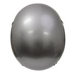 Hot Leathers HLD1050 Glossy Silver Motorcycle DOT Approved Skull Cap Half Helmet Biker - Image 11