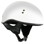 Hot Leathers HLT68 The O.G. Glossy White Motorcycle Skull Cap Half DOT Approved Helmet - Image 9