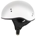 Hot Leathers HLT68 The O.G. Glossy White Motorcycle Skull Cap Half DOT Approved Helmet - Image 7