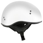 Hot Leathers HLT68 The O.G. Glossy White Motorcycle Skull Cap Half DOT Approved Helmet - Image 8