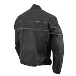 NexGen HW212102 Men’s Black Nylon-Textile Vented Moto Jacket with Reflective Piping - Image 5
