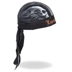 Hot Leathers HWH1047  Skull Face Headwrap - Image 4