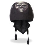 Hot Leathers HWH1054  Skull and Wrench Bones Headwrap - Image 5