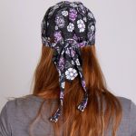 Hot Leathers HWH1078  Sugar Skull Headwrap - Image 7