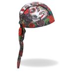 Hot Leathers HWH1084 Sugar Woman Headwrap - Image 4