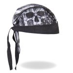 Hot Leathers HWH1090 Skull Flag Headwrap - Image 3