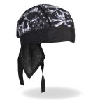 Hot Leathers HWH1090 Skull Flag Headwrap - Image 4