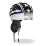 Hot Leathers HWH1097 Thin Line Stars and Stripes Flag Headwrap - Image 2