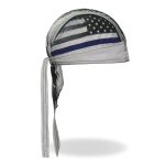 Hot Leathers HWH1097 Thin Line Stars and Stripes Flag Headwrap - Image 3