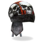 Hot Leathers HWH1098 Jumbo Skull Headwrap - Image 3