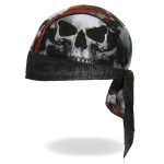 Hot Leathers HWH1098 Jumbo Skull Headwrap - Image 6