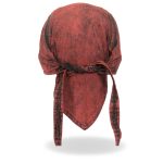 Hot Leathers HWH1106 Rust Dye Denim Headwrap - Image 5