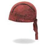 Hot Leathers HWH1106 Rust Dye Denim Headwrap - Image 6