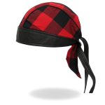 Hot Leathers HWH1108 Red Buffalo Plaid Headwrap - Image 6