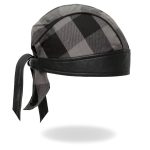 Hot Leathers HWH1110 Gray Buffalo Plaid Headwrap - Image 4