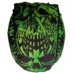 Hot Leathers HWH1114 Over the Top Skulls Green Headwrap - Image 7