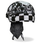 Hot Leathers HWH1115 Checkered Flags Headwrap - Image 3