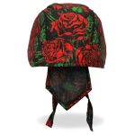 Hot Leathers HWH1119 Roses Headwrap - Image 2