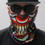 Hot Leathers HWN2002 Circus Clown Neck Gaiter Mask - Image 2