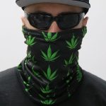 Hot Leathers HWN2016 Pot Leaf Neck Gaiter Mask - Image 2