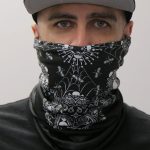 Hot Leathers HWN2019 Skull Paisley Neck Gaiter Mask - Image 2
