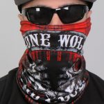 Hot Leathers HWN2024 Lone Wolf Neck Gaiter - Image 2